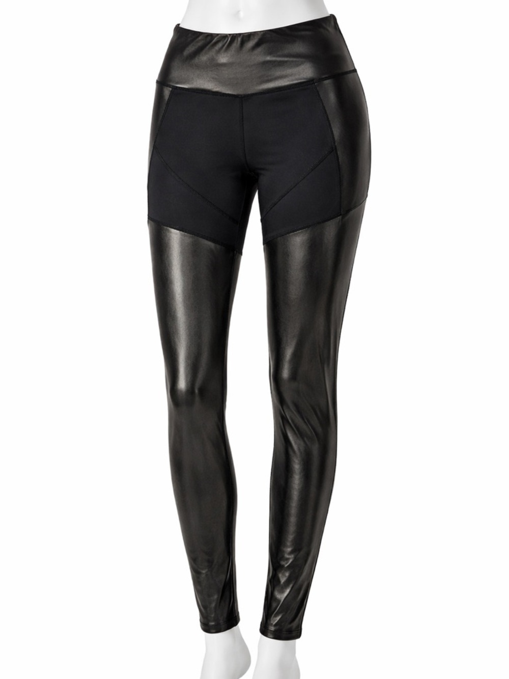 Kimberly Black Faux Leather Leggings size small